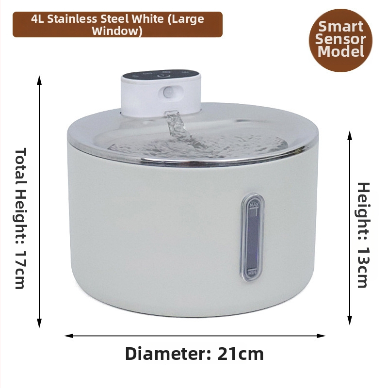 Inteligentná fontána na vodu pre domáce zvieratá, vhodná pre psov a mačky, odnímateľná, hmotnosť 1100 g, model Smart