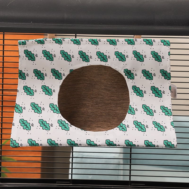 Textilné visiace trojuholníkové hniezdo pre vtáky – priedušné zimné spacie hniezdo pre malé vtáky, proti deformácii nôh