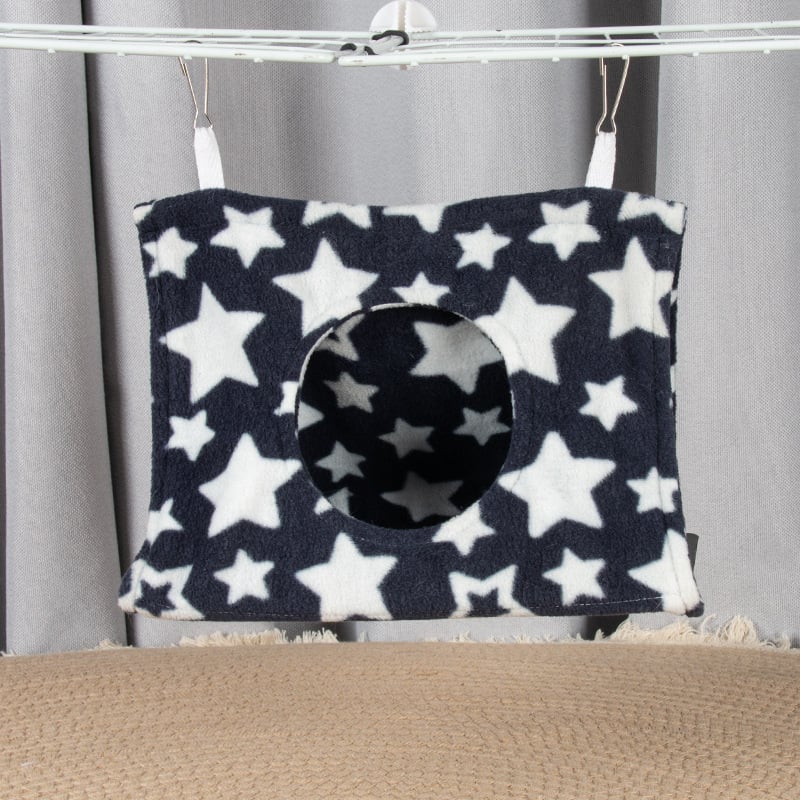 Textilné visiace trojuholníkové hniezdo pre vtáky – priedušné zimné spacie hniezdo pre malé vtáky, proti deformácii nôh