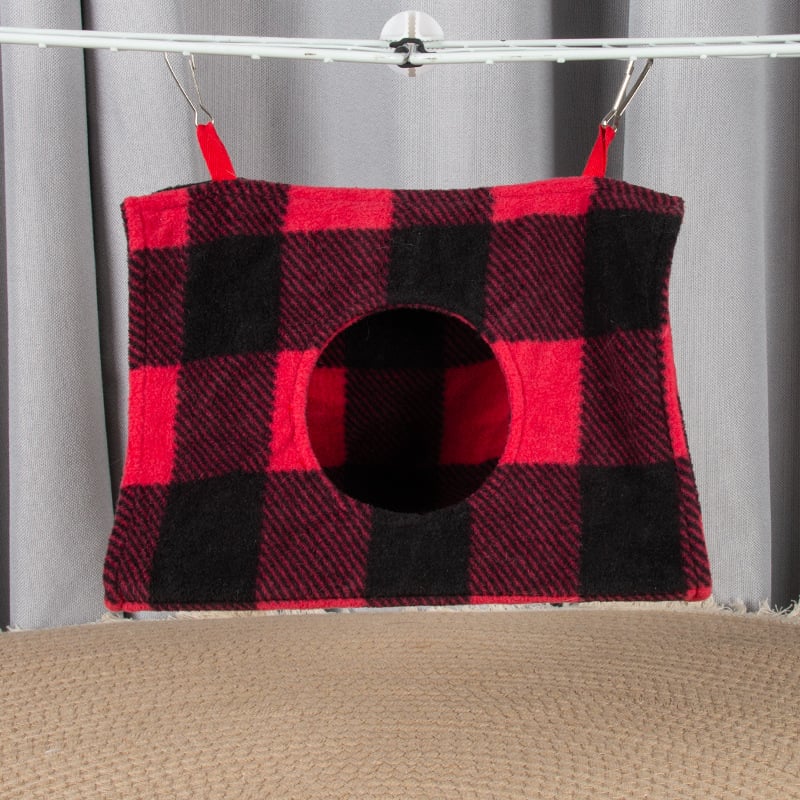 Textilné visiace trojuholníkové hniezdo pre vtáky – priedušné zimné spacie hniezdo pre malé vtáky, proti deformácii nôh