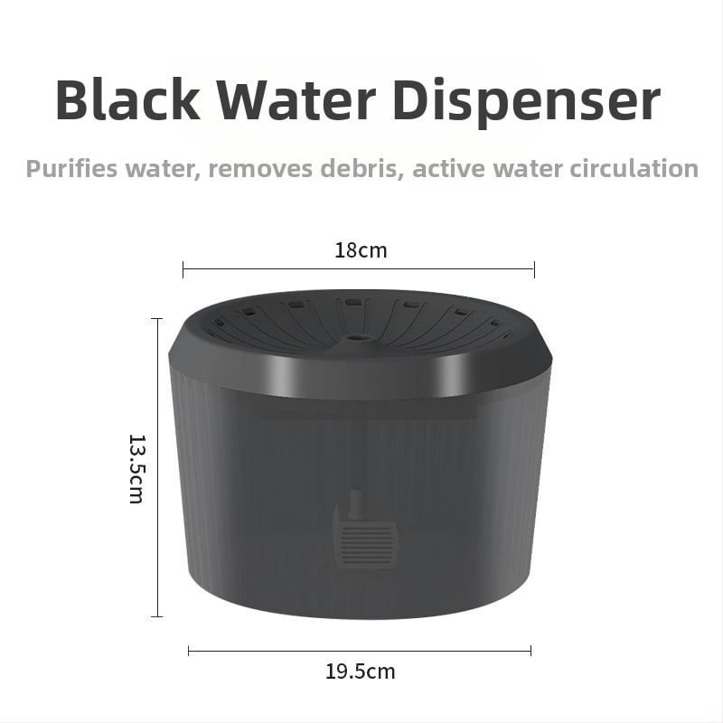 Dávkovač vody pre domáce zvieratá s proti úniku, automatická cirkulácia s filtráciou, odnímateľný, vhodný pre psy a mačky