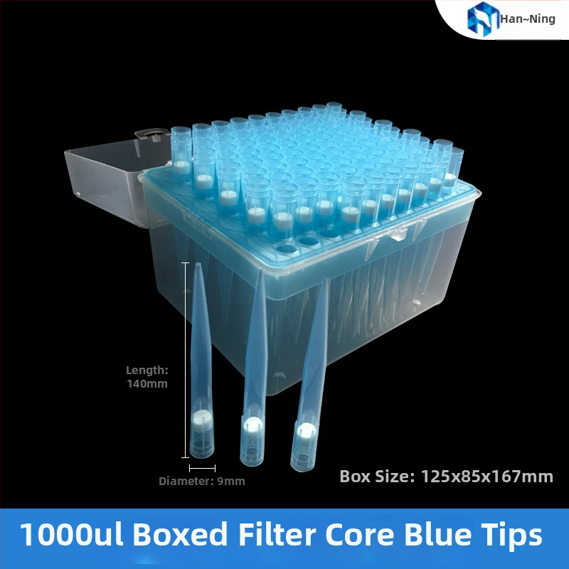 Vienkartinės filtrų pipetės galvutės, 10–1000 μL, sterilus įpakavimas, Han Yining