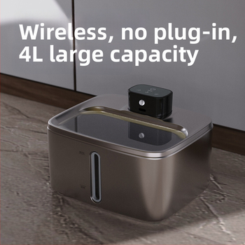 Dvojmódový zásobník vody pre domáce zvieratá z nerezovej ocele, objem 4 L, odnímateľný, vhodný pre psov a mačky, model YPD-C016