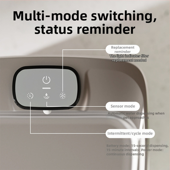 Dvojmódový zásobník vody pre domáce zvieratá z nerezovej ocele, objem 4 L, odnímateľný, vhodný pre psov a mačky, model YPD-C016