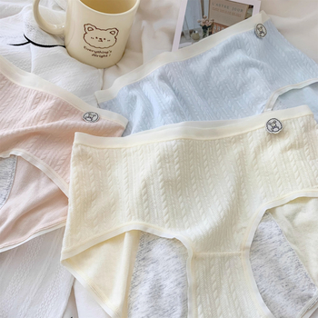 Dámske menštruačné nohavičky s strednou pásom, bavlna, rýchle sušenie, fyziologická funkcia