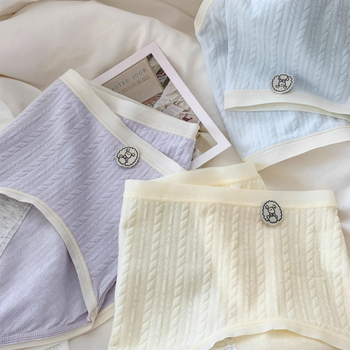 Dámske menštruačné nohavičky s strednou pásom, bavlna, rýchle sušenie, fyziologická funkcia