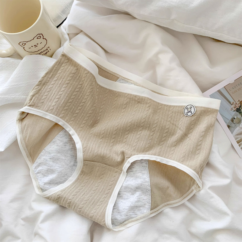 Dámske menštruačné nohavičky s strednou pásom, bavlna, rýchle sušenie, fyziologická funkcia
