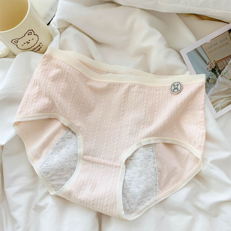 Dámske menštruačné nohavičky s strednou pásom, bavlna, rýchle sušenie, fyziologická funkcia