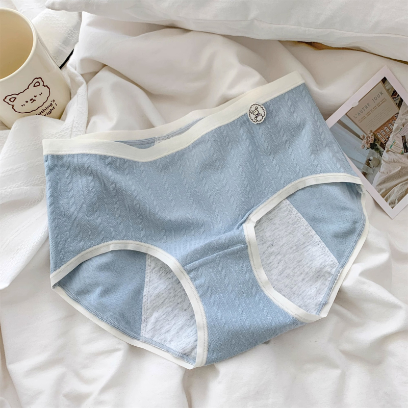 Dámske menštruačné nohavičky s strednou pásom, bavlna, rýchle sušenie, fyziologická funkcia