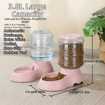 Automatický zásobník vody a kŕmič pre mačky, plastová miska pre mačky s pumpou na jedlo (Plastová • Mačka • Značka: Murch • Kategória: Príslušenstvo pre domáce zvieratá)