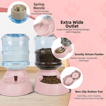 Automatický zásobník vody a kŕmič pre mačky, plastová miska pre mačky s pumpou na jedlo (Plastová • Mačka • Značka: Murch • Kategória: Príslušenstvo pre domáce zvieratá)
