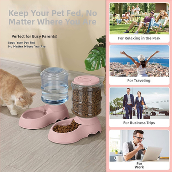 Automatický zásobník vody a kŕmič pre mačky, plastová miska pre mačky s pumpou na jedlo (Plastová • Mačka • Značka: Murch • Kategória: Príslušenstvo pre domáce zvieratá)