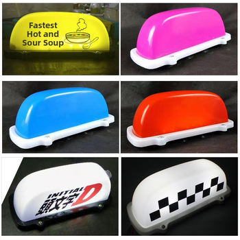 Таксиметрова лампа за покрив с магнитна основа, LED, 3W, 12V, модел OLT-2712