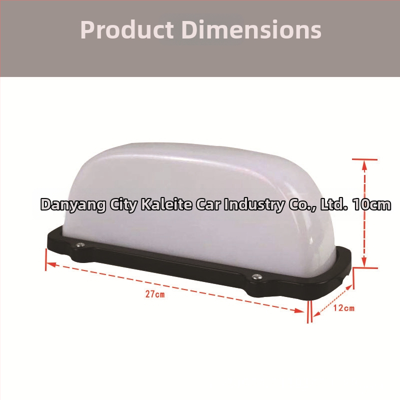 Таксиметрова лампа за покрив с магнитна основа, LED, 3W, 12V, модел OLT-2712
