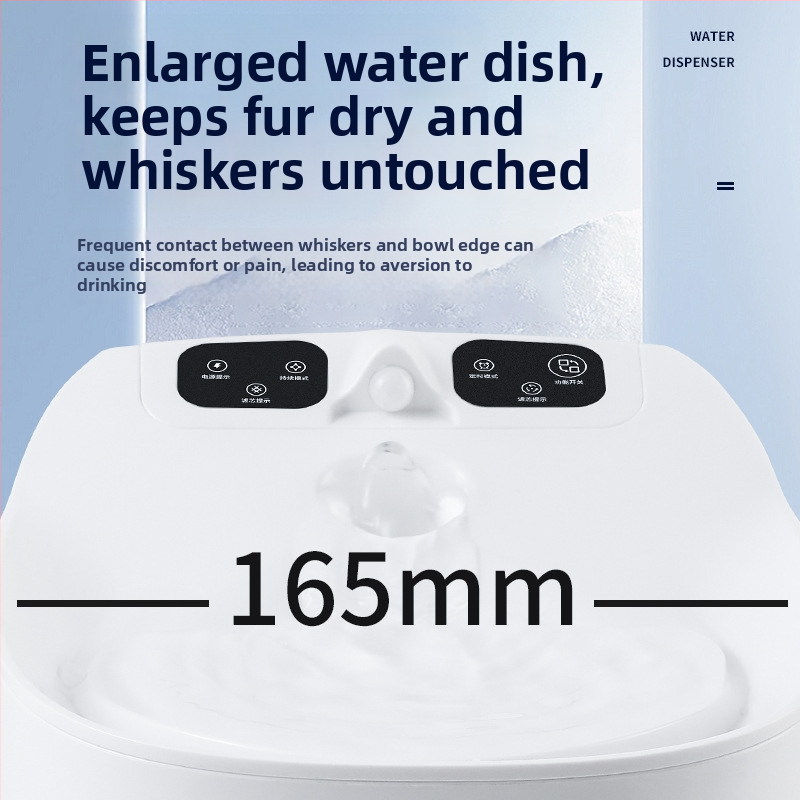 Gudrs mājdzīvnieku ūdens fontāns ar USB uzlādi, automātiska cirkulācija un filtrēšana, noņemams — kaķiem un suņiem, modelis MSW102