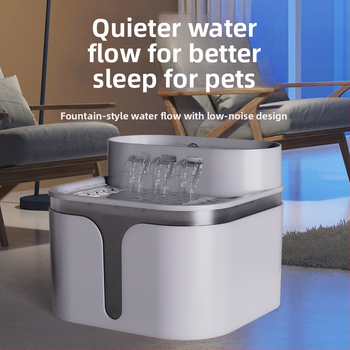 Fontána na vodu pre mačky s automatickou filtráciou a cirkuláciou vody, plastový materiál, značka Dog overlord, pôvod Zhejiang, 36 kusov v krabici