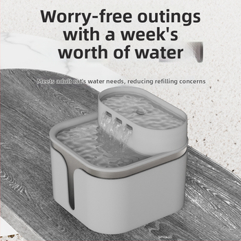 Fontána na vodu pre mačky s automatickou filtráciou a cirkuláciou vody, plastový materiál, značka Dog overlord, pôvod Zhejiang, 36 kusov v krabici