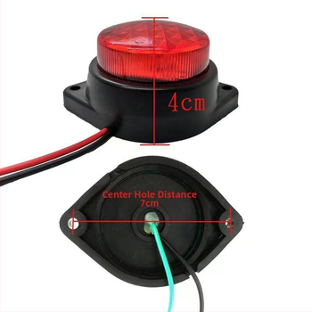 Indikátor šírky pre nákladné vozidlá a prívesy – 12/24V LED, IP68, 3W, 6000K