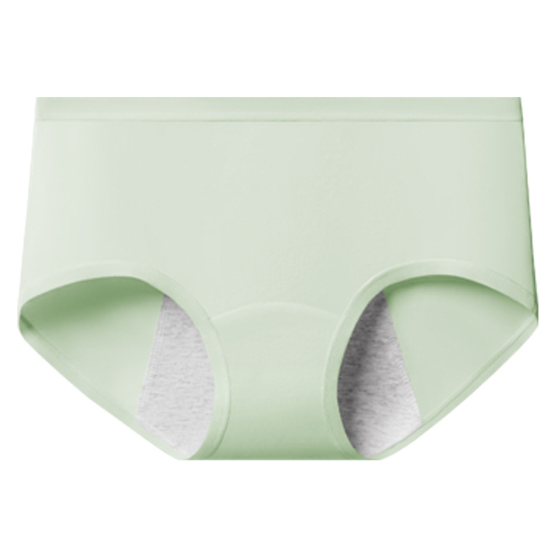 Ženské bavlnené menštruačné spodné nohavice s antibakteriálnou ochranou – stredný pás, hlavný materiál 95% bavlna, výstelka intímnej zóny 100% bavlna, jednofarebný vzor, priedušné