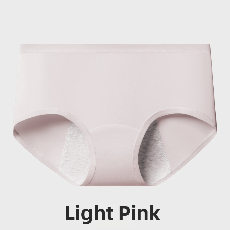 Ženské bavlnené menštruačné spodné nohavice s antibakteriálnou ochranou – stredný pás, hlavný materiál 95% bavlna, výstelka intímnej zóny 100% bavlna, jednofarebný vzor, priedušné