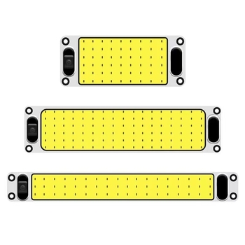 LED strešné svetlo COB pre vozidlá — vstup 12-85V, 54/87/108 LED, rozmery 28×6,5×2,9 cm