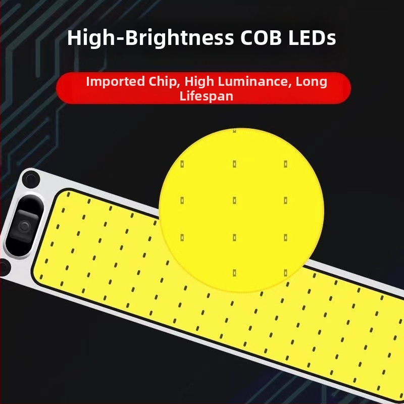 COB LED griestu gaisma transportlīdzekļiem — Ieeja 12-85V, 54/87/108 LED, izmēri 28×6,5×2,9 cm