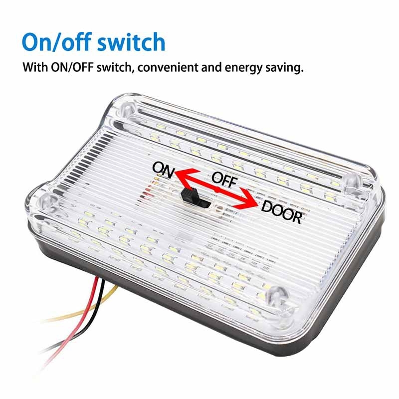 Автомобилна вътрешна таванна лампа с 36 LED, модел 699, 12V, 7.5W, ABS пластмасов плафон