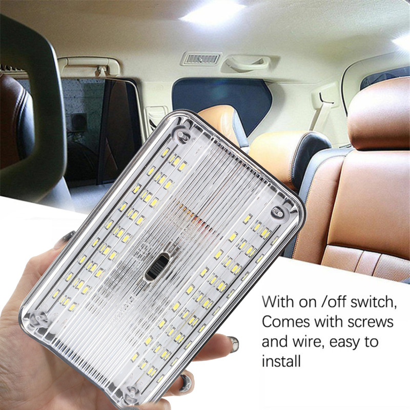 Автомобилна вътрешна таванна лампа с 36 LED, модел 699, 12V, 7.5W, ABS пластмасов плафон