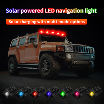 LED strešné svetlo pre off-road SUV/pick-up, solárne napájanie, univerzálna kompatibilita, LED 1.8W, 5V, 12W