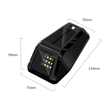 LED strešné svetlo pre off-road SUV/pick-up, solárne napájanie, univerzálna kompatibilita, LED 1.8W, 5V, 12W