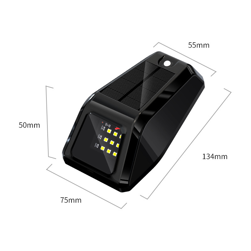 LED strešné svetlo pre off-road SUV/pick-up, solárne napájanie, univerzálna kompatibilita, LED 1.8W, 5V, 12W