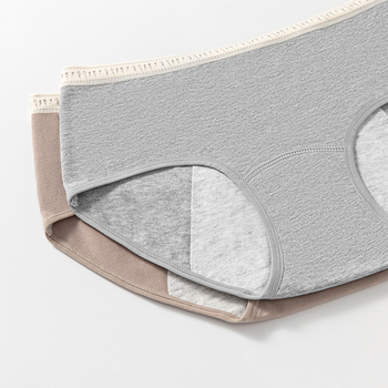 Fyziologické bavlnené dámske nohavičky, stredný pás, rýchloschnúce, hlavný materiál 95% bavlna, výstelka v rozkroku 100% bavlna