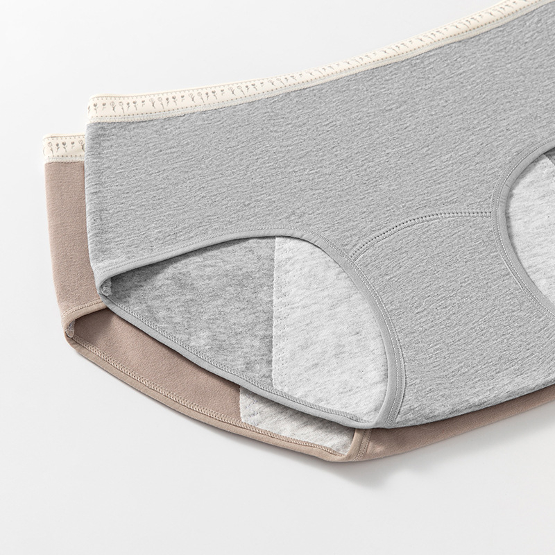 Fyziologické bavlnené dámske nohavičky, stredný pás, rýchloschnúce, hlavný materiál 95% bavlna, výstelka v rozkroku 100% bavlna