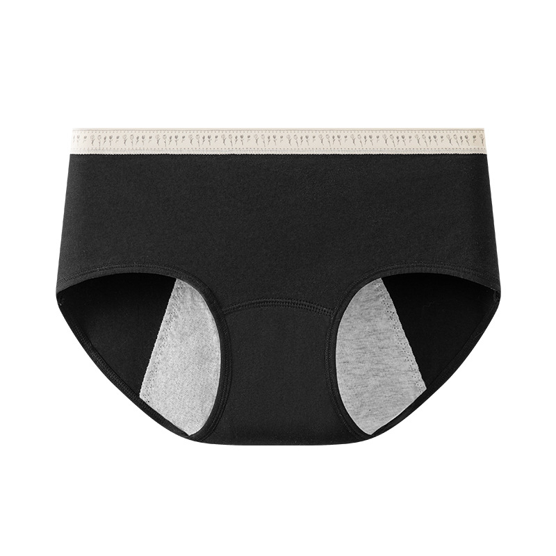 Fyziologické bavlnené dámske nohavičky, stredný pás, rýchloschnúce, hlavný materiál 95% bavlna, výstelka v rozkroku 100% bavlna