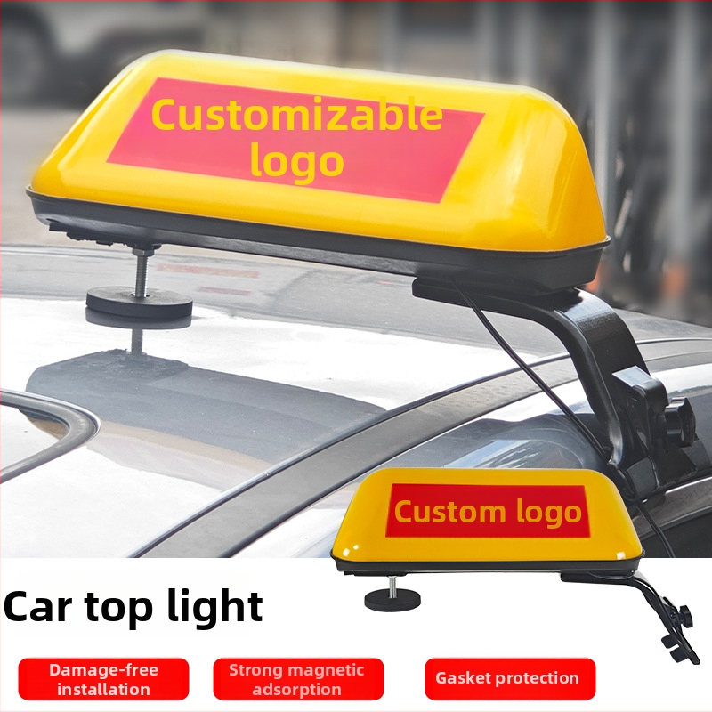 Taxi stropné svetlo pre auto (Model AC-751) (12V, 21W, ABS, magnetické uchytenie, tlač loga)