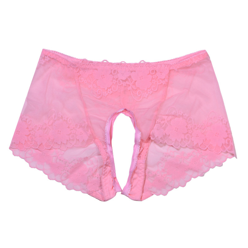 Ženské nohavičky s otvoreným rozkrokom, sieťový materiál, hlavný materiál nylon 80–90%, vnútorná časť bavlna, priedušné, rýchloschnúce