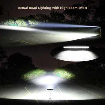 LED strešné svetlo pre auto (26W, 12-24V, LED zdroj, model 58-ZH-10inch, životnosť 30000h)