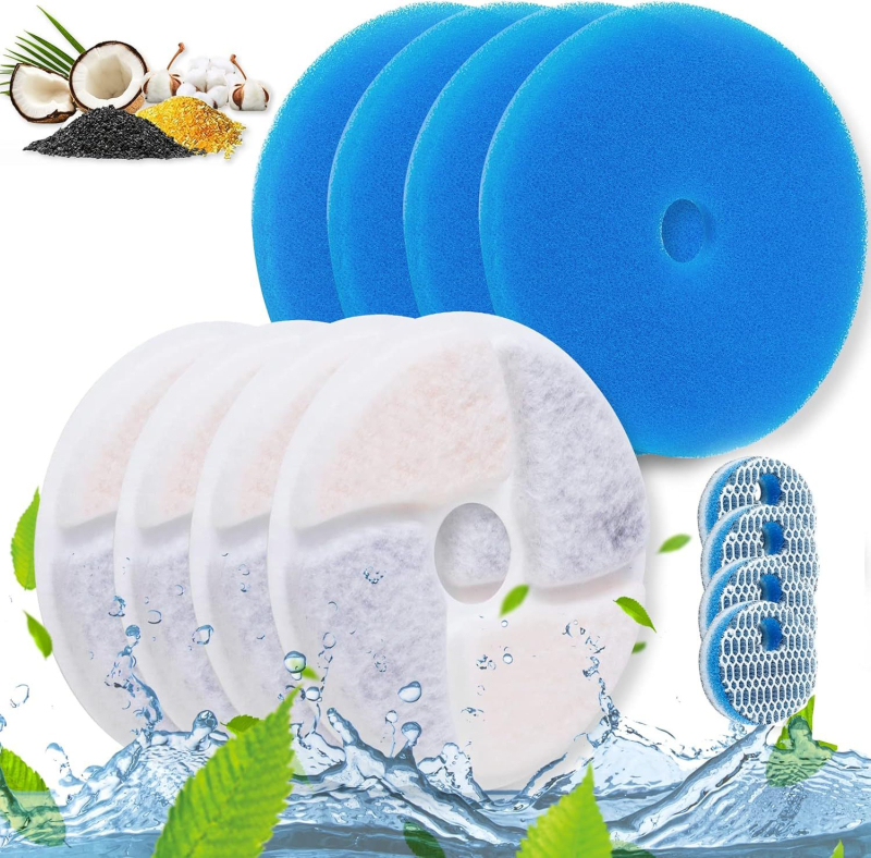 WF250 fontána na vodu pre domáce zvieratá – 304 nerezová oceľ, odnímateľný dizajn, systém cirkulácie vody, vhodná pre psy a mačky, hmotnosť 800 g