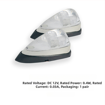 AC-198 LED svetlo na streche auta, ABS, 12V, 0,4W