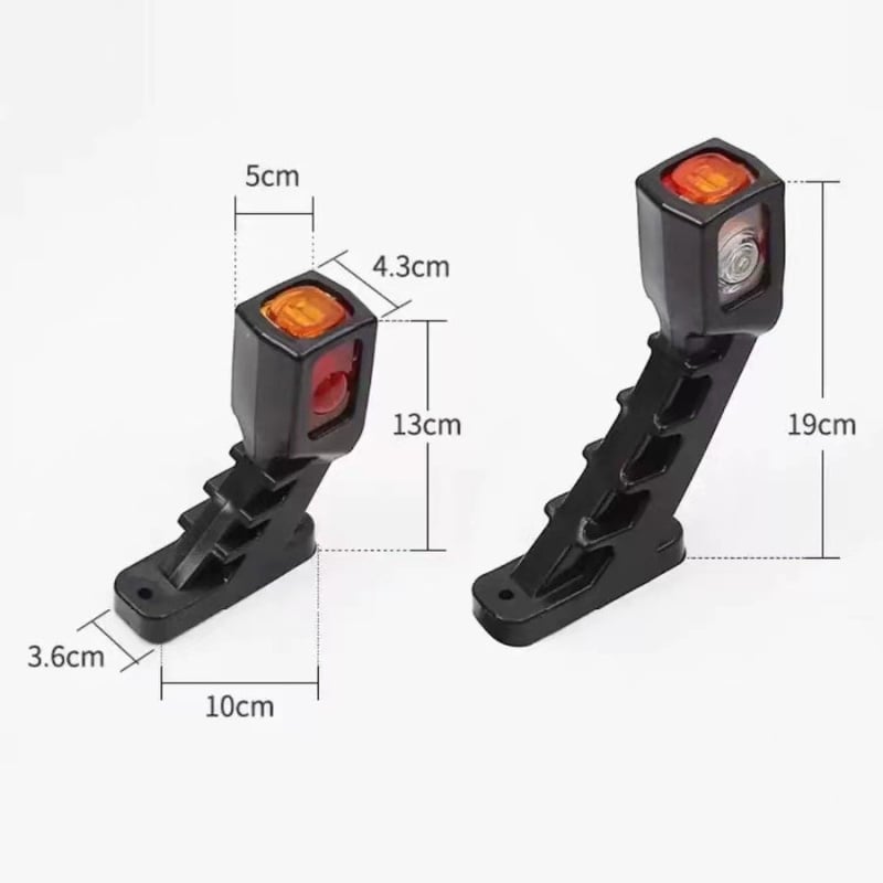 LED bočné svetlo pre nákladné vozidlá – 12-24V, 0,96 W, životnosť 20 000 h, kompatibilné s nákladnými autami, dodávkami, prívesmi a stavebnými vozidlami