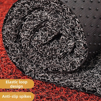 Automobilová podložka do auta z PVC, spracovanie drôtovou slučkou, štvorcový tvar, umývateľná, prispôsobiteľná