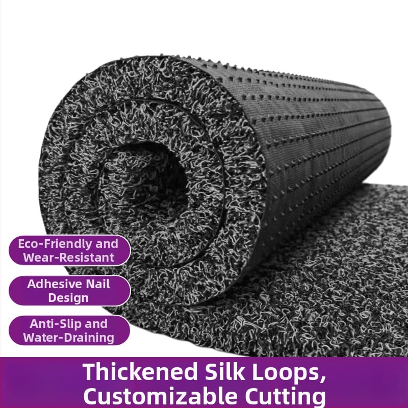 Automobilová podložka do auta z PVC, spracovanie drôtovou slučkou, štvorcový tvar, umývateľná, prispôsobiteľná