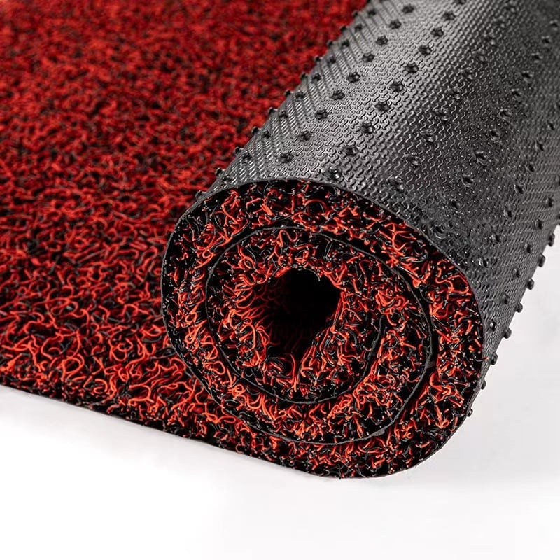 Automobilová podložka do auta z PVC, spracovanie drôtovou slučkou, štvorcový tvar, umývateľná, prispôsobiteľná