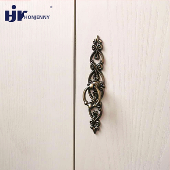 Rukoväť na dvierky skrine v štýle Nový čínsky štýl, zinková zliatina, liatie pod tlakom, pásikovitý tvar, montáž na povrch, model Z440