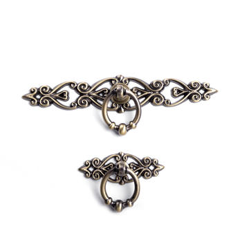 Rukoväť na dvierky skrine v štýle Nový čínsky štýl, zinková zliatina, liatie pod tlakom, pásikovitý tvar, montáž na povrch, model Z440