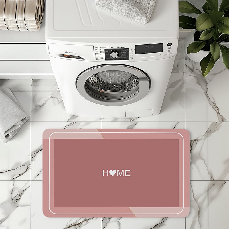 Štvorec podlahová rohož z diatom mud – umývateľná, absorpčná, protisklzná, do vstupu, kuchyne a kúpeľne