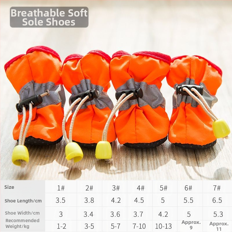 Topánky pre psov s mäkkou podrážkou, syntetická koža, odolné voči opotrebovaniu, karikatúrny štýl, univerzálne použitie (Model FBX888)