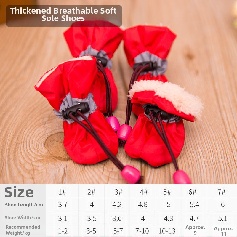 Topánky pre psov s mäkkou podrážkou, syntetická koža, odolné voči opotrebovaniu, karikatúrny štýl, univerzálne použitie (Model FBX888)