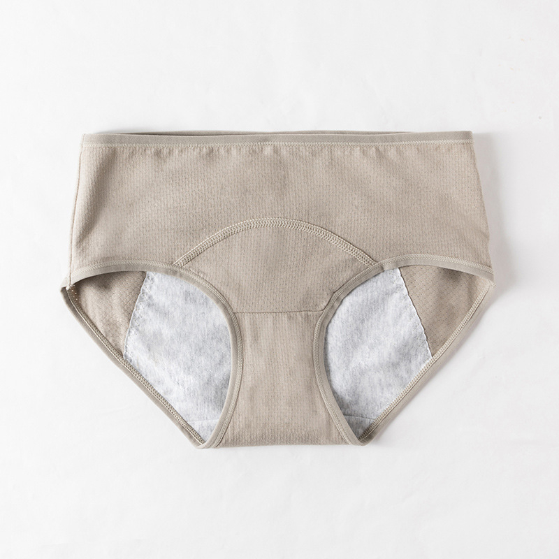 Menštruačné nohavičky, bezšvové, stredne vysoký pás, bavlna 92,6%, vsadka v rozkroku z regenerovanej celulózovej vlákna 100%, priedušné a proti únikom pre mladé ženy.