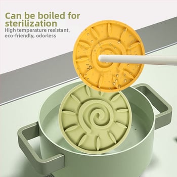 Silikónové kruhové podložky pod taniere – teplovzdorné, jednofarebný dizajn, Ainori, uvedené 2023